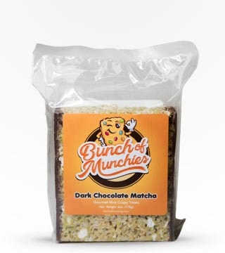 Bunch of Munchies Matcha Dark Chocolate Crispies 6 pack