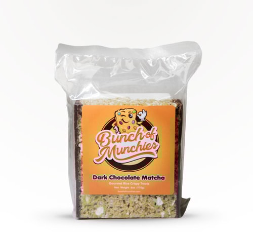 Bunch of Munchies Matcha Dark Chocolate Crispies 6 pack