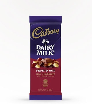 Cadbury Dairy Milk Bar Fruit and Nut 3.5 oz