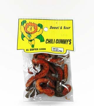 El Super Leon Sweet and Sour Chili Gummy's 2.5 oz