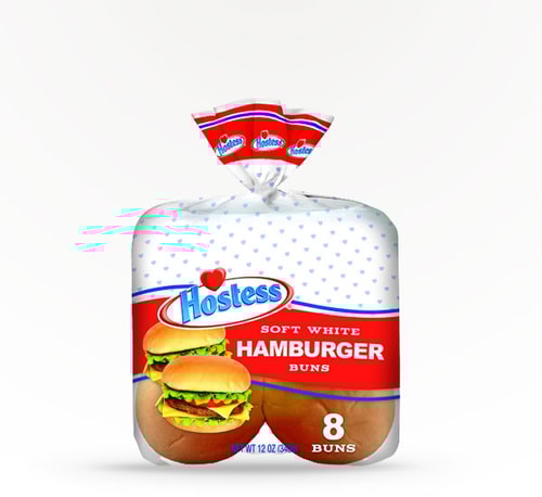 Hostess Soft White Hamburger Buns 8 Pack