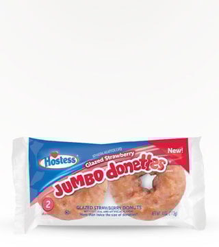 Hostess Glazed Strawberry Jumbo Donettes 4 oz