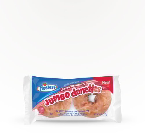 Hostess Glazed Strawberry Jumbo Donettes 4 oz