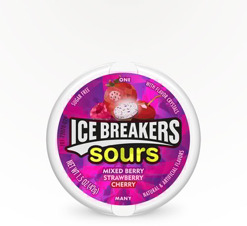Ice Breakers Sours Mixed Berry, Strawberry, Cherry 1.5 oz