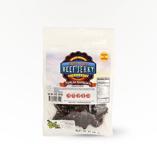 Jeff's Famous Beef Jerky Korean Barbeque 2.75 oz