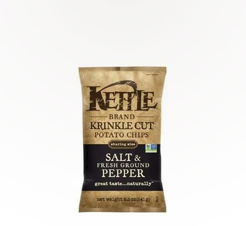 Kettle Brand Krinkle Cut Salt and Fresh Ground Pepper Potato Chips 5 oz