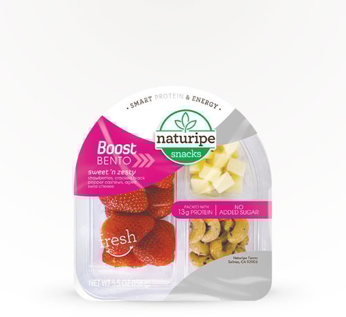 Naturipe Sweet and Zesty Strawberries Cracked Black Pepper Cashews 5.5 oz