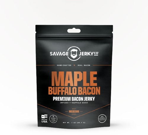Savage Jerky Maple Buffalo Bacon Jerky 2 oz
