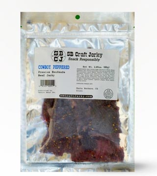 Santa Barbara Craft Jerky Cowboy Peppered 2.8 oz