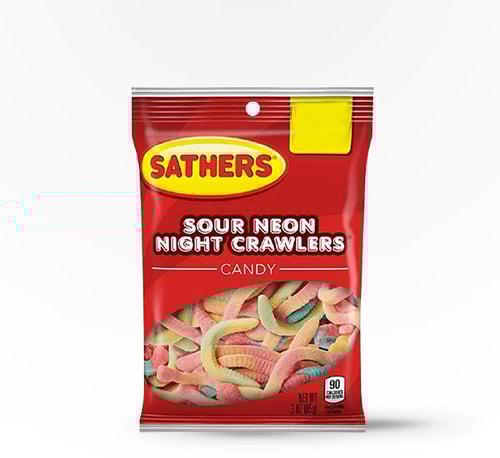 Sathers Sour Neon Night Crawlers Gummies 3 oz