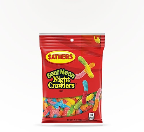 Sathers Sour Neon Night Crawlers 3.75 oz