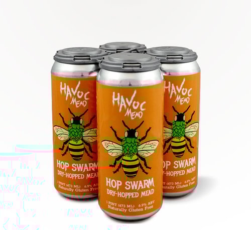 Groennfell Meadery Havoc Hop Swarm Dry-Hopped Mead 4 Pack (16oz)