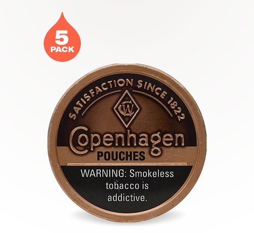 Copenhagen Pouches Original 5 pack 1.2 oz
