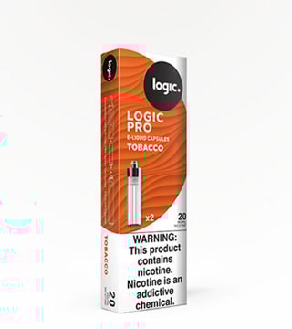Logic PRO E-Cig Tobacco Cartridges 2 pack 20 ml