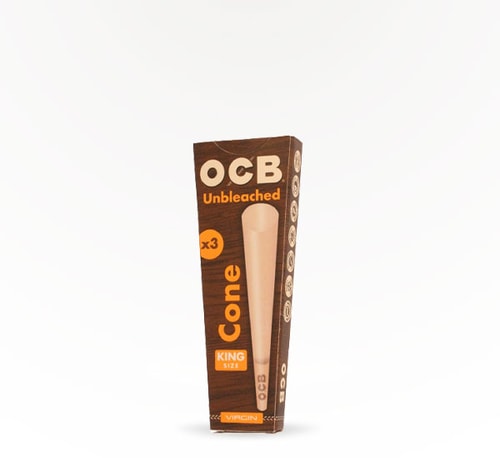 OCB Rolling Papers King Size Unbleached Cone 3 count