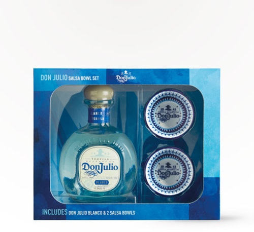 Don Julio Blanco Tequila Gift Set with Two Salsa Bowls 750ml (Bottle)