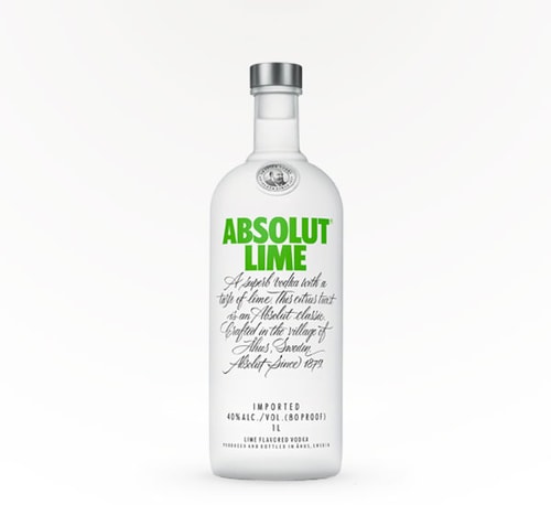 Absolut Lime Vodka 750ml (Bottle)