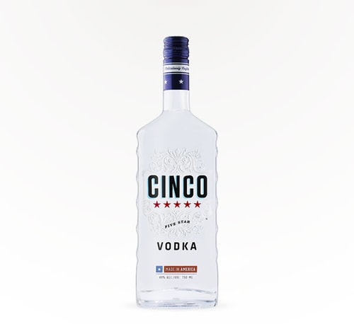Cinco Five Star Vodka 1L (Bottle)