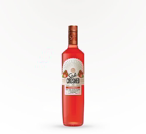 Stoli CRUSHED Strasberi Strawberry Vodka 750ml (Bottle)