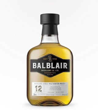 Balblair Distillery 12 Year Single Malt Scotch 750ml Bottle