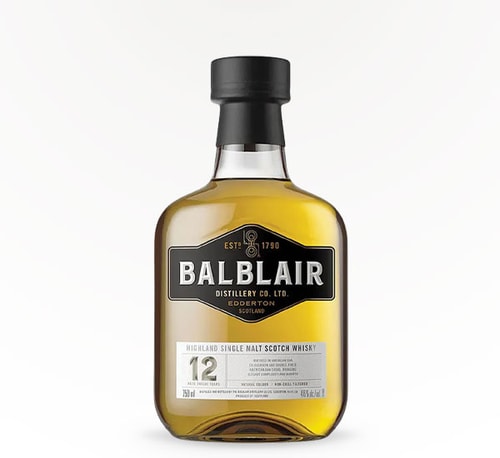 Balblair Distillery 12 Year Single Malt Scotch 750ml Bottle