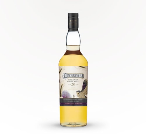 Cragganmore 20 Year Natural Cask Strength Single Malt Scotch 750ml (Bottle)