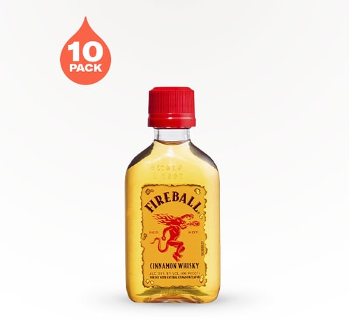 Fireball Cinnamon Whisky 10 Bottles (50ml)