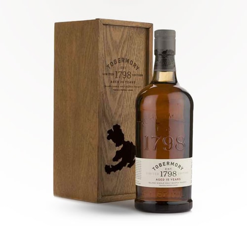 Tobermory 15 Yr Unfiltered Single Malt Scotch 750ml (Bottle)