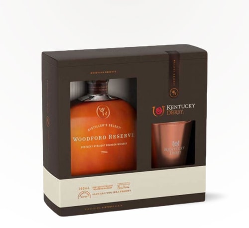 Woodford Reserve Kentucky Straight Bourbon with Mint Julep Cup Gift Set 750ml (Bottle)