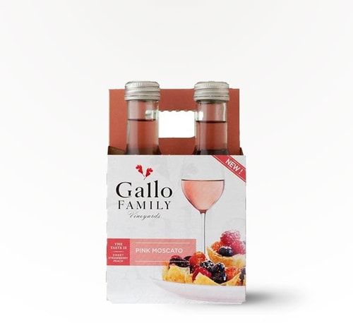 Gallo Family Vineyards Pink Moscato 4 Bottles (187ml)