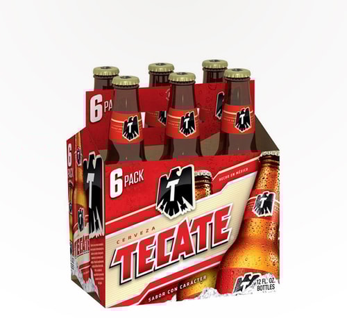 Tecate Mexican Lager 6 Bottles (12oz)
