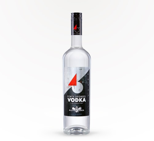 Forty Degrees Russian Vodka 750ml Bottle