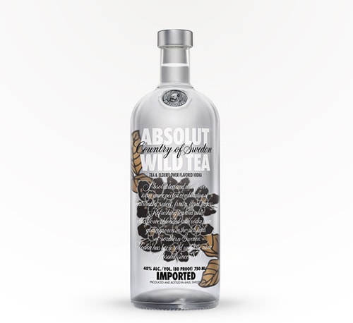 Absolut Wild Tea and Elderflower Vodka 750ml (Bottle)