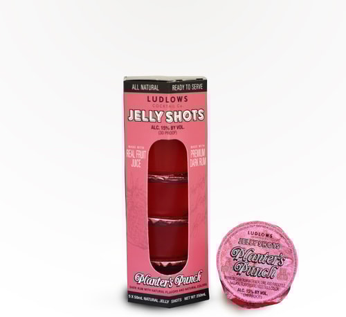 Ludlows Jelly Shots Planter's Punch 5 Pack