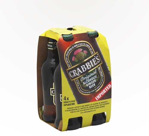 Crabbie's Alcoholic Ginger Beer 4 Bottles (12oz)