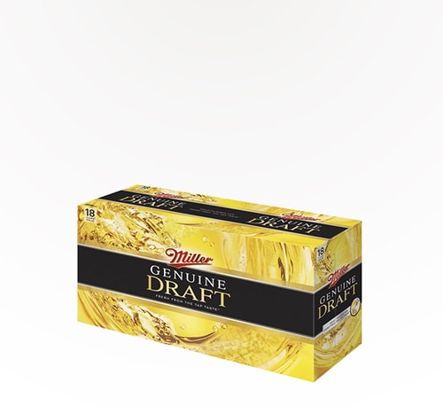 Miller Genuine Draft 18 Cans 12oz