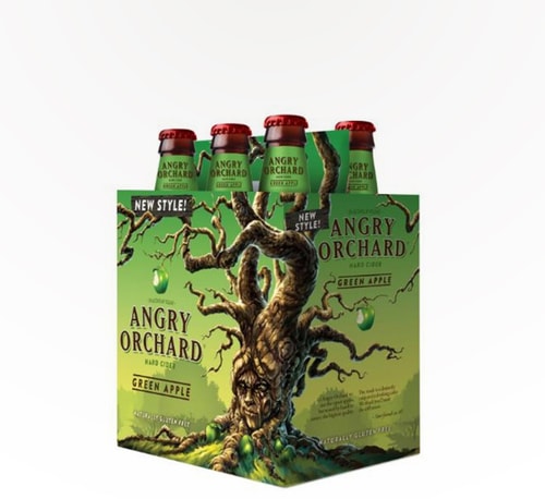 Angry Orchard Green Apple Hard Cider 6 Bottles (12oz)